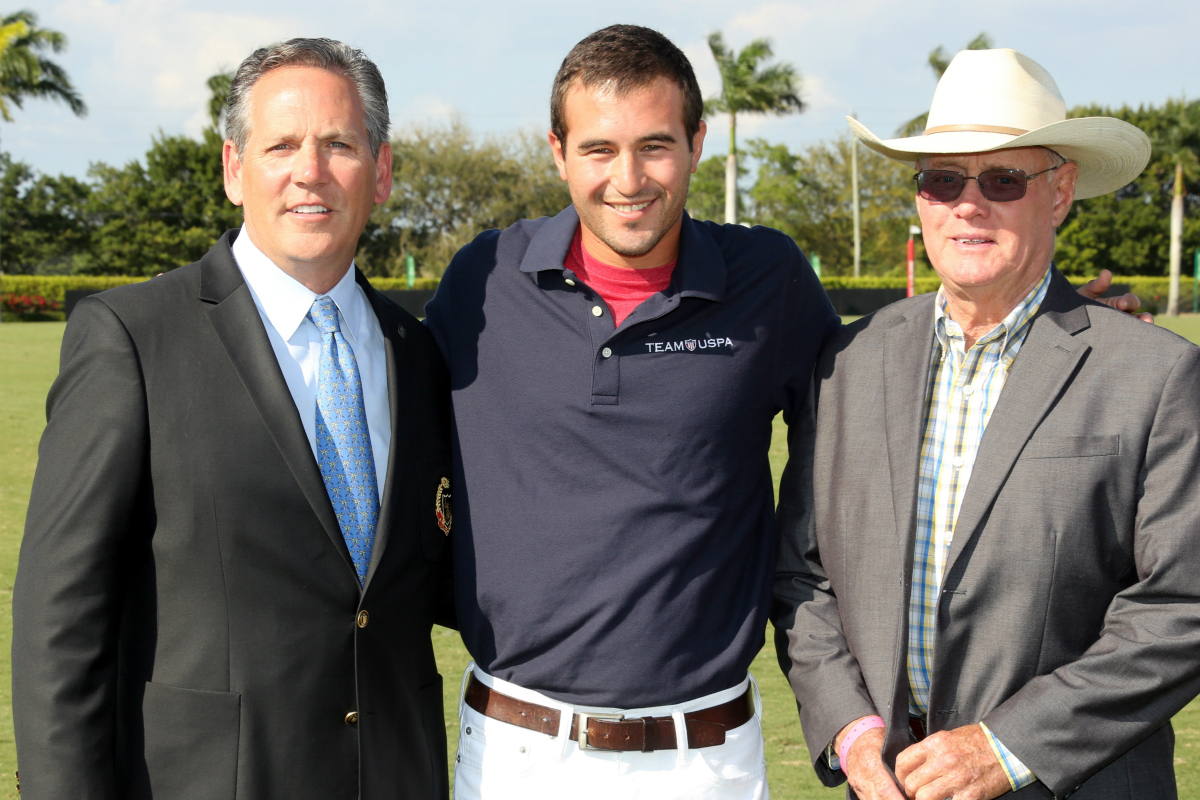 (L to R) USPA Chairman, Joseph Meyer, Costi Caset and Team USPA Co-Chair, Jimmy Newman.