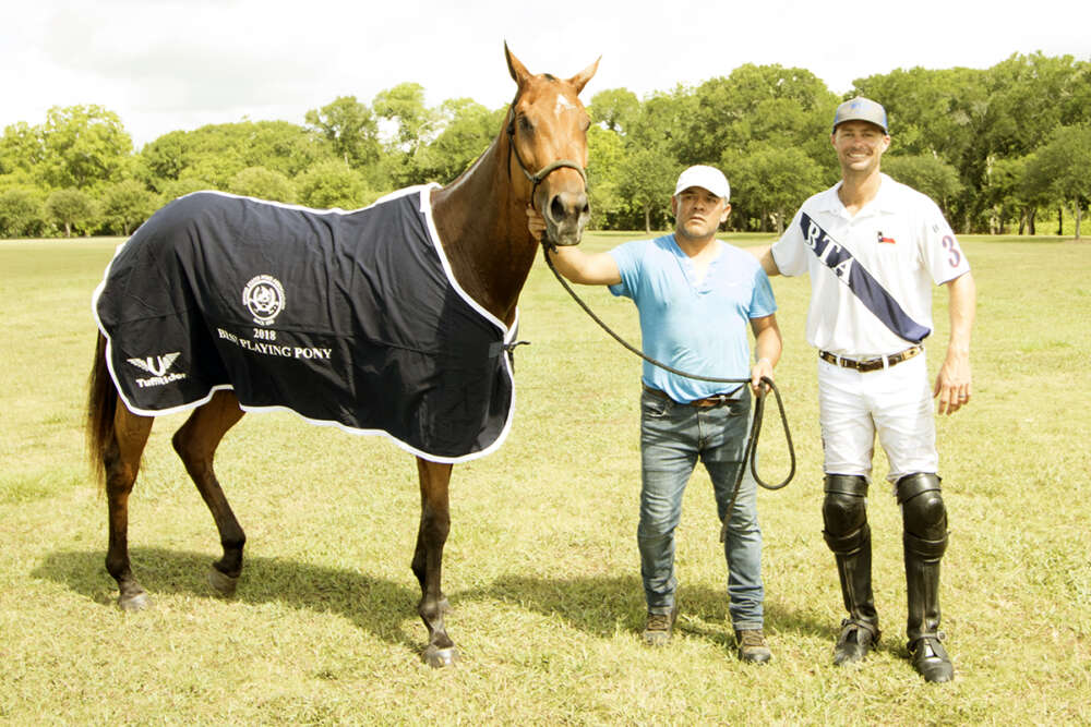 Best Playing Pony: Zena, played by BTA's Mason Wroe, pictured with Jose Piltrafa. 