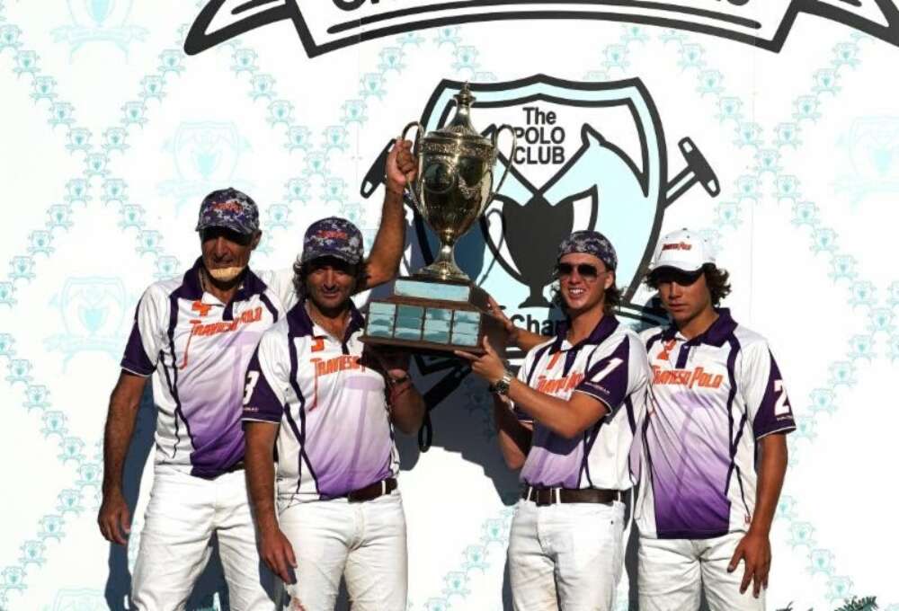 Sterling Cup champion Travieso players Hugo Barabucci, Sebastian Merlos, Tony Calle and Torito Ruiz.