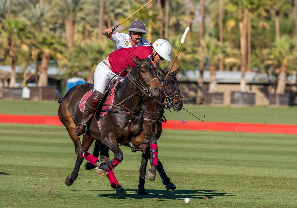 Antelope's Santiago Trotz taking the ball on the nearside in front of Sapa's Jesse Bray.