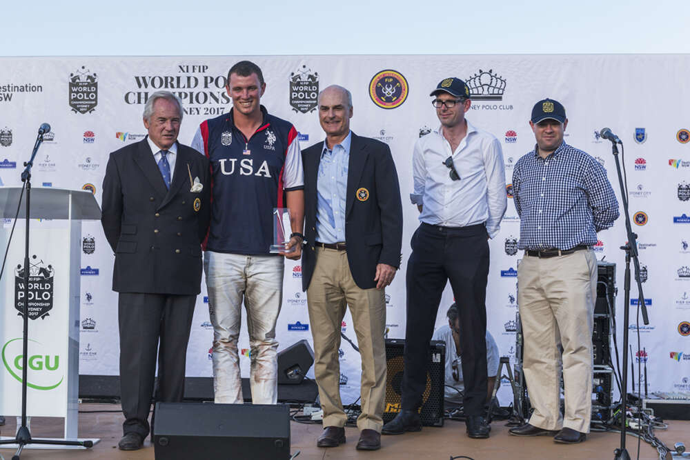 Team USA's Jesse Bray received Sportsmanship Award. 