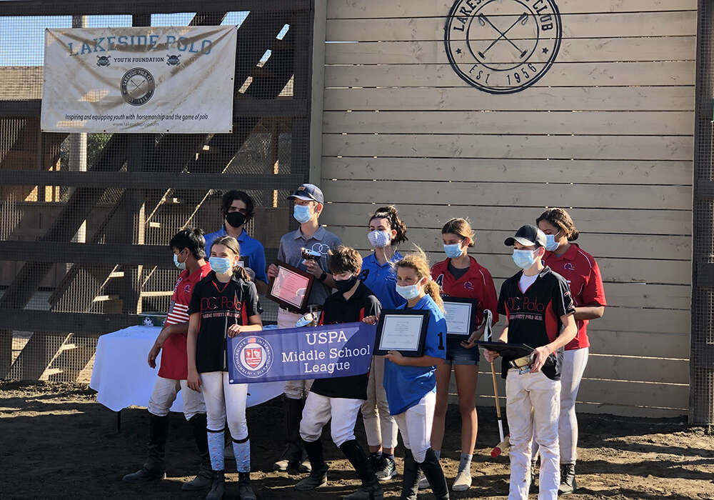 Lakeside Polo Club Western Region Middle School Tournament Participants.