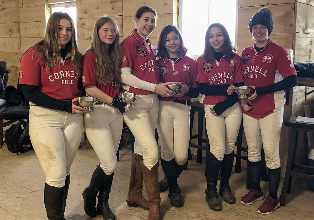 Northeastern Interscholastic Girls’ Preliminary Champions: Cornell (L to R) Christina Beebe, Phoebe Whitham, Charlotte Hay, Chloe Chong, Lara Chong, Susanna Manns