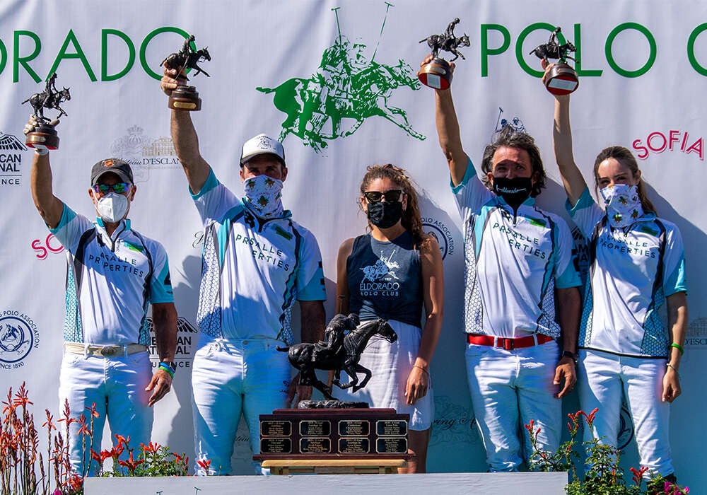 Pacific Coast Circuit Constitution Cup C-Flight Champions: La Salle Properties - Bob Gray, Luis Saracco, Santiago Topo Mendez, Micaela Saracco. Presented by Dre Salas.