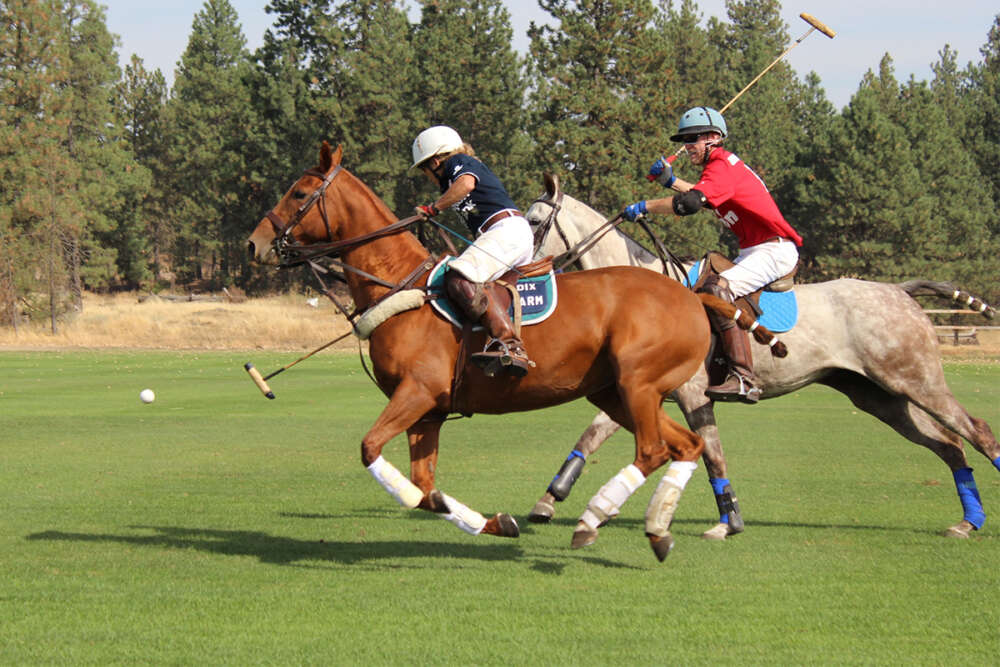 action at Spokane Polo Club