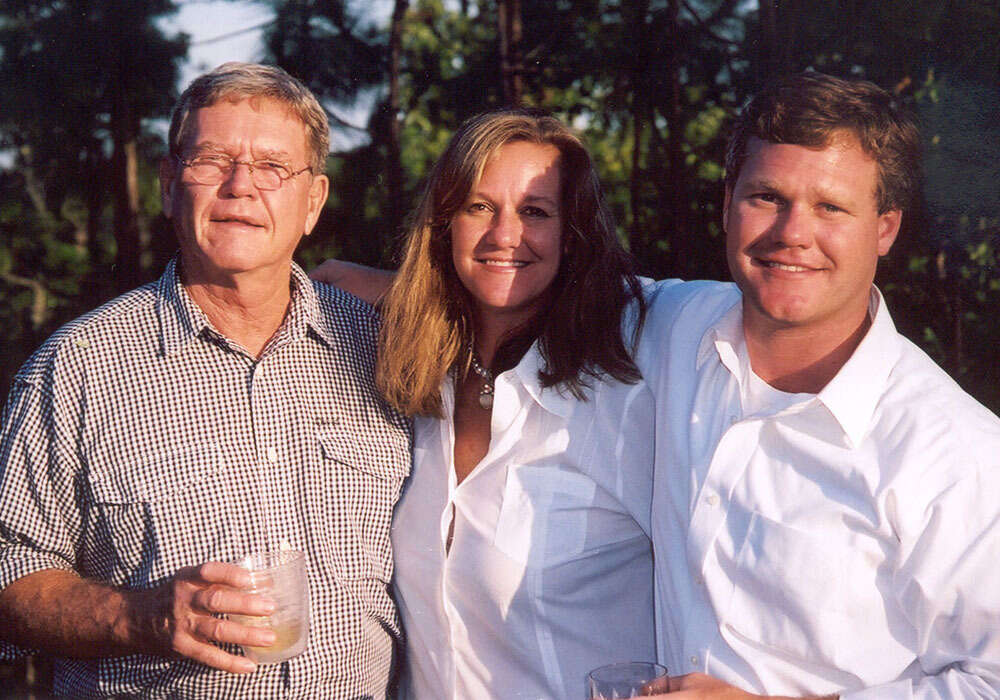 George Radcliffe with daughter Fontaine Howard and son George W. Radcliff II.