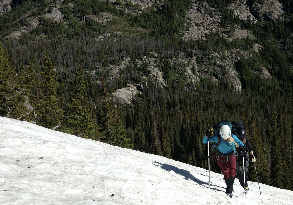 climbing mountain