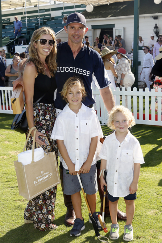 Most Valuable Player: Jeff Hall with wife Michelle and sons Luke and Eli. 