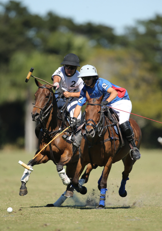 Joaquín Avendaño competing in the 2022 Joe Barry Memorial Final at International Polo Club Palm Beach in Wellington, Florida.