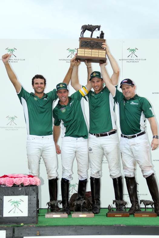 2018 Joe Barry Cup Champions: Tonkawa - Julian de Lusarreta, Sapo Caset, Sterling Giannico, Jeff Hildebrand. ©David Lominska