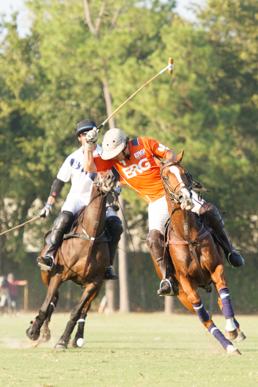 BTA's Michel Dorignac aims for a backshot tail past defending BTA player Steve Krueger. 