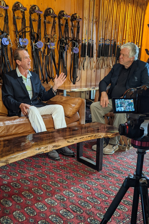 USPA Chairman Stewart Armstrong sat down for an interview for The Icons with Rick Harrow at Maureen Brennan's Iconica Polo Farm.